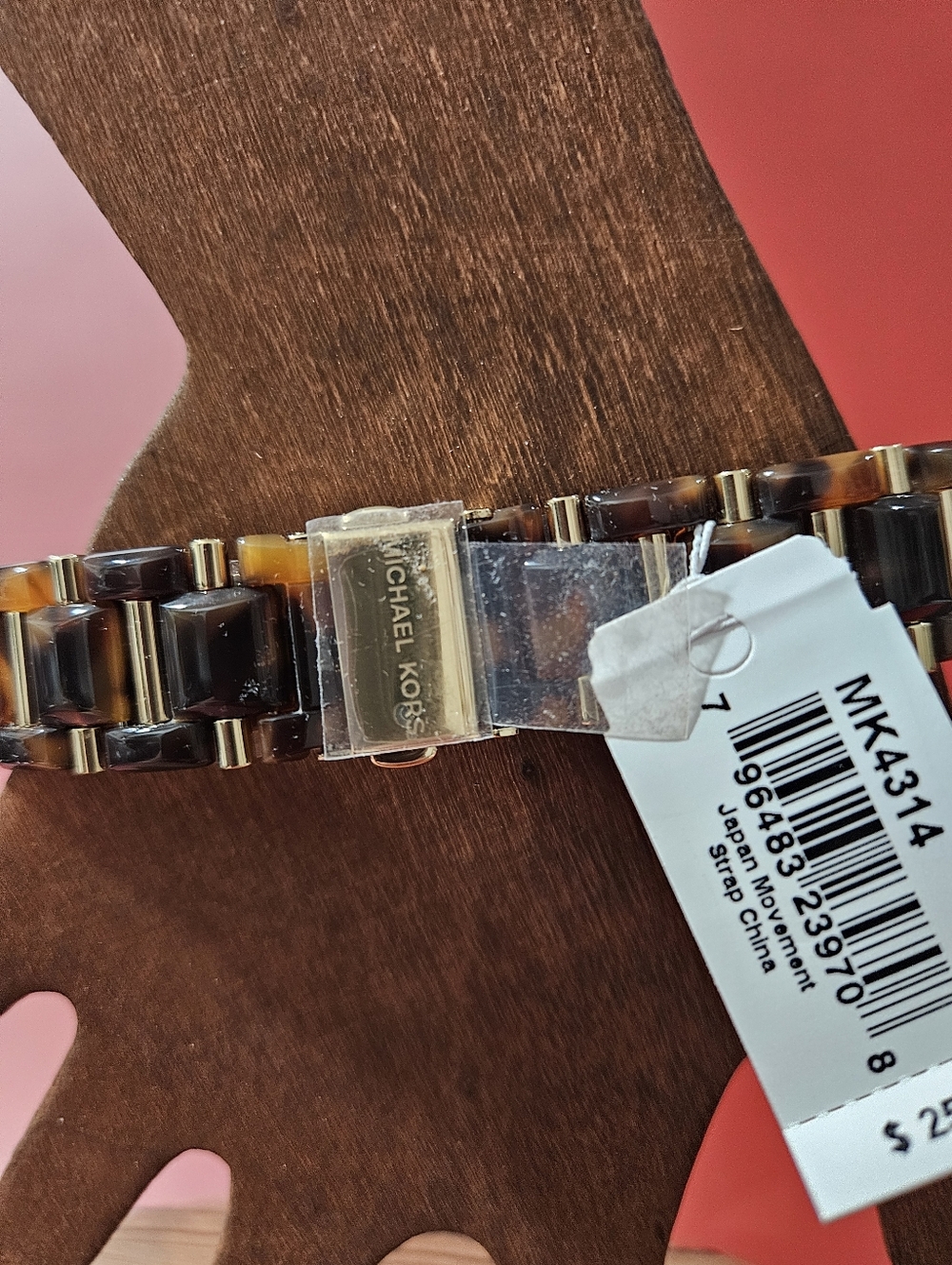 Michael Kors Delray Tortoise Acetate Watch. New. Needs Battery - Picture 5 of 10
